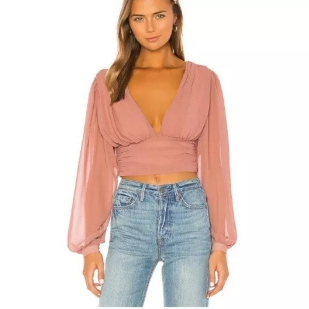 NBD Celeste Top In Clay Mauve
